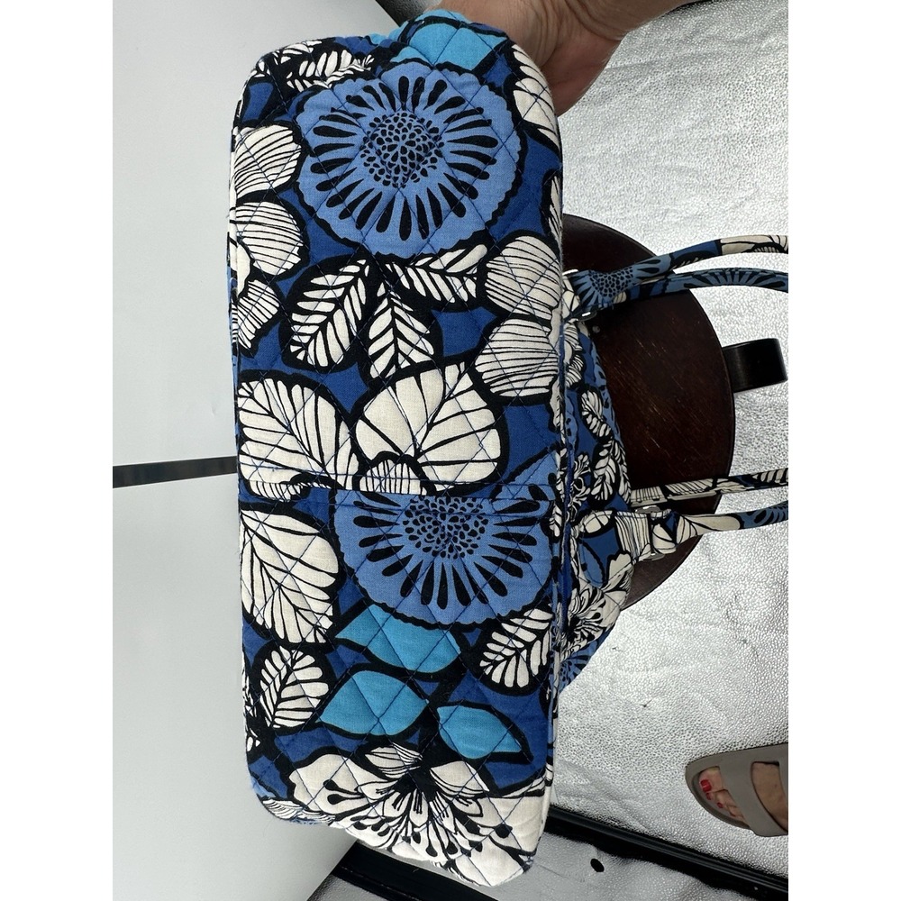 VERA BRADLEY Glenna Satchel Blue Bayou Quilted Shoulder Bag With Wallet Retired - Picture 7 of 13